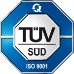 Logo TUV Certificazione iso 9001 per azienda Carlo BAZZI